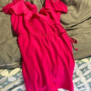 Hot pink romper